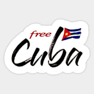 Free Cuba Sticker